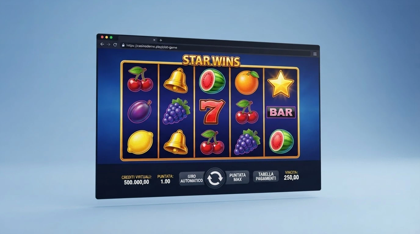 Una schermata divisa che mostra tre interfacce di casinò online italiani con la modalità demo attiva su slot diverse, affiancate per un confronto visivo
